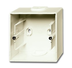 Коробка для открытого монтажа, 1-постовая серия Basic 55, цвет слоновая кость - фото 110186