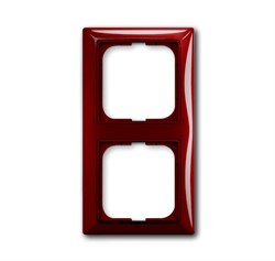 Рамка 2-постовая, серия Basic 55, цвет foyer-red - фото 110578