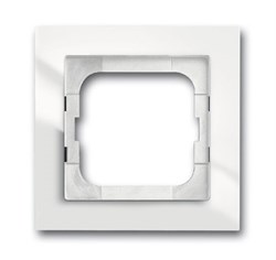 Рамка 1-постовая, для монтажа заподлицо, серия axcent, цвет белый - фото 110700