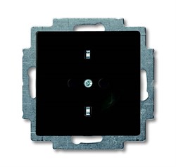 Розетка SCHUKO 16А 250В, серия Basic 55, цвет ch?teau-black - фото 115587