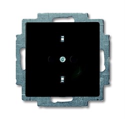 Розетка SCHUKO 16А 250В, с винтовыми клеммами, серия Basic 55, цвет ch?teau-black - фото 115592