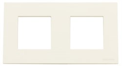 Рамка 2-постовая, серия Zenit, цвет альпийский белый - фото 117047