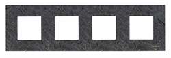 Рамка 4-постовая, серия Zenit, натуральный сланец - фото 117086