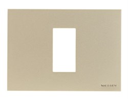 Рамка итальянского стандарта на 1 модуль, серия Zenit, цвет альпийский белый - фото 117173
