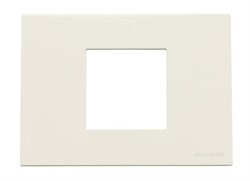 Рамка итальянского стандарта на 2 модуля, серия Zenit, цвет альпийский белый - фото 117181