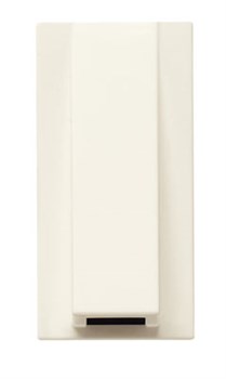 Вывод кабельный, 1-модульный, серия Zenit, цвет альпийский белый - фото 117208