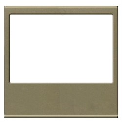 Накладка (центральная плата) для механизма цифрового FM-радио арт.9368 и/или механизма (блока) ДУ арт.9368.2, серия Zenit, цвет шампань - фото 117623