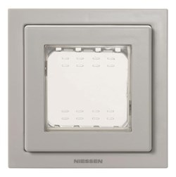 Рамка монтажная 1-постовая, 2-модульная, рамка+набор монтажный IP55, FM, серия Zenit, цвет антрацит - фото 117629