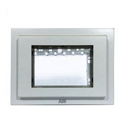 Рамка монтажная ITA, 3-модульная, рамка+набор монтажный IP55, FM, серия Zenit, цвет белый - фото 117636