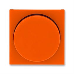 Накладка ABB Levit для светорегулятора поворотного оранжевый / дымчатый чёрный - фото 118239