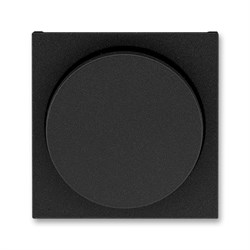Накладка ABB Levit для светорегулятора поворотного антрацит / дымчатый чёрный - фото 118246