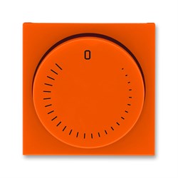 Накладка ABB Levit для механизма регулирования скорости вращения вентилятора оранжевый / дымчатый чёрный - фото 118353