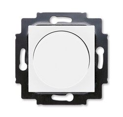 Светорегулятор ABB Levit поворотно-нажимной 60-600 Вт R белый / белый - фото 119041