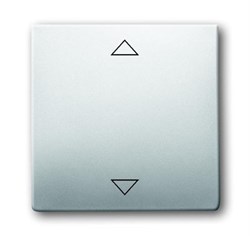 Клавиша для механизма электронного выключателя Busch-Jalousiecontrol 6411 U-101, 6411 U/S-101, 6418 U, реле 6402 U, серия pure/сталь - фото 119527