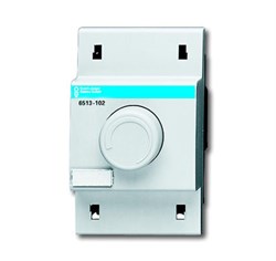 Механизм светорегулятора Busch-Dimmer для ламп накаливания, поворотный, 60-600 Вт/ВА, для установки на DIN-рейку - фото 119735