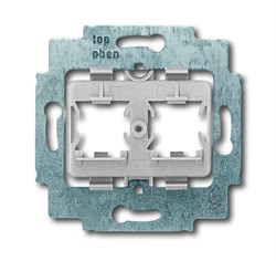 Суппорт для 2-х разъёмов Panduit TX6 10 Gig Shielded Jack Module,   с серым цоколем, без монтажных лапок - фото 119880