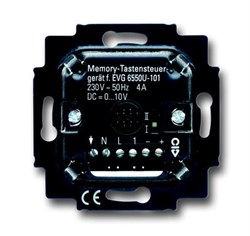 Механизм светорегулятора Busch-Dimmer для люминесцентных ламп с ЭПРА, клавишный, 700 Вт, 50мА, 1-10 В, для скрытой установки - фото 119948