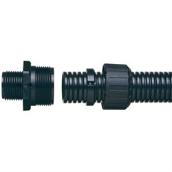 Фитинг AR21/M20/A/BL, прямой, РА66/ацеталь, черный, резьба M20, d21, 10 шт. в пачке - фото 123281