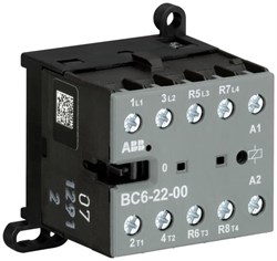 Мини-контактор BC6-22-00-01 (9A при AC-3 400В), катушка 24В DС, с винтовыми клеммами - фото 123811