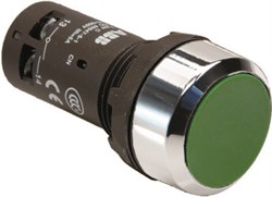 Кнопка CP2-30G-11 зеленая с фиксацией 1НО+1HЗ - фото 124619
