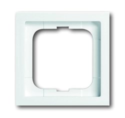 Рамка 1-постовая, серия Future Linear, цвет альпийский белый - фото 124661