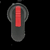 Ручка OHB65J6TE-RUH (черная) с символами на русском для управлен ия через дверь рубильниками типа OT200..250 с индикацией ТЕСТ - фото 125303