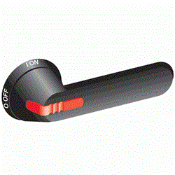 Ручка OHB125J12TE-RUH (черная) с символами на русском для управл ения через дверь рубильниками OT315..800 с индикацией ТЕСТ - фото 125321