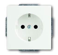 Розетка SCHUKO 16А 250В, серия Future/Axcent/Carat/Династия, цвет белый бархат - фото 129691