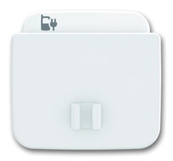 Плата центральная (накладка) для блока питания micro USB - 6474 U, Reflex, цвет альпийский белый - фото 131136