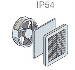 Вентилятор фильтрующий 115В 105x105мм ВхШ - фото 131941