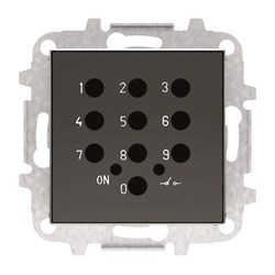 Накладка для механизма электронного выключателя с кодовой клавиатурой 8153.5, серия SKY, цвет чёрный барх. - фото 137721