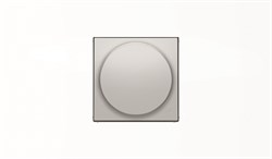 Накладка с поворотной ручкой для механизма поворотного светорегулятора, серия SKY, цвет серебристый алюминий - фото 137795