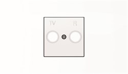 Накладка для TV-R розетки, серия SKY, цвет альпийский белый - фото 137802