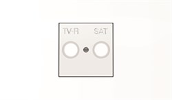 Накладка для TV-R-SAT розетки, серия SKY, цвет альпийский белый - фото 137818