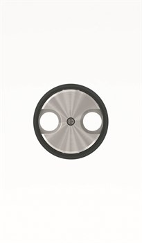 Накладка для TV-R розетки, серия SKY Moon, кольцо чёрное стекло - фото 137829