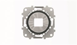 Накладка для механизмов зарядного устройства USB, арт.8185, серия SKY Moon, кольцо чёрное стекло - фото 137832