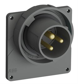 Вилка с прямым фланцем Easy&Safe 216EBU1W,16A,2P+E,IP67,1ч - фото 138631