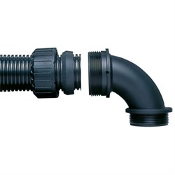 Фитинг ASC34/M32/C90/BL, 90°, полиамид 66, черный, резьба M32, d34, 10 шт. в пачке - фото 139221