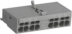 Контакты дополнительные HKF1-11K (1НО+1НЗ) фронтальные с втычными клеммами для авт.выключателей серии MS132..K - фото 142211