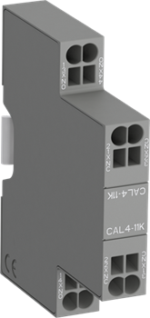 Блок контактный CAL4-11K (1НО+1НЗ) боковой с втычными клеммами для контакторов AF09K-AF38K и реле NF22EK-NF40EK - фото 142267