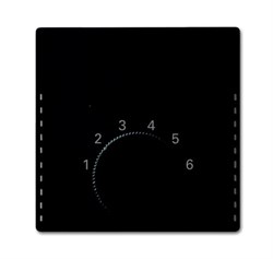 Плата центральная (накладка) для механизма терморегулятора  1099 UHK, серия Future/Axcent/Carat/Династия, цвет черный бархат - фото 144843