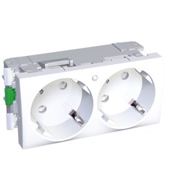 РОЗЕТКА Х2 45 2P+E СО ШТОР С ИНД R9003 - фото 147372