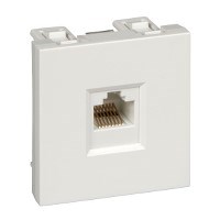 РОЗЕТКА ИНФОРМАЦИОННАЯ "В45" С/У КАТ.5Е ДЛЯ КАБ.КАН. БЕЛЫЙ - фото 147586