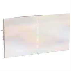 ATLASDESIGN РОЗЕТКА двойн. с заземл.со штор.со сдвиж. крышк, 16А, в сборе, ЖЕМЧ - фото 147797