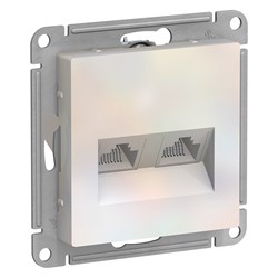 ATLASDESIGN РОЗЕТКА двойная компьютерная RJ45+RJ45, кат.5E, механизм, ЖЕМЧУГ - фото 147822