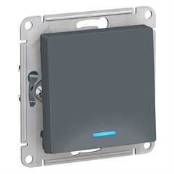 ATLASDESIGN 1-клавишный ВЫКЛЮЧАТЕЛЬ с подсветкой, сх.1а, 10АХ, механизм, ГРИФЕЛЬ - фото 147935