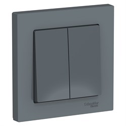 ATLASDESIGN 2-клавишный ВЫКЛЮЧАТЕЛЬ, сх.5, 10АХ, в сборе, ГРИФЕЛЬ - фото 147955