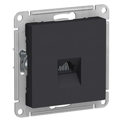 ATLASDESIGN РОЗЕТКА компьютерная RJ45, кат. 5Е, механизм, КАРБОН - фото 148112
