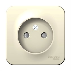 BLANCA О/У РОЗЕТКА без заземления со шторками, 16А, 250В, МОЛОЧНЫЙ - фото 148453