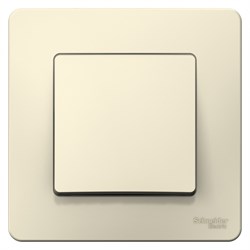 BLANCA С/У 1-клавишный ВЫКЛЮЧАТЕЛЬ (cх.1), 6А, 250B, МОЛОЧНЫЙ - фото 149040
